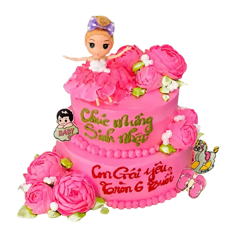 Bánh kem BE27 – Mẫu tặng Bé Gái