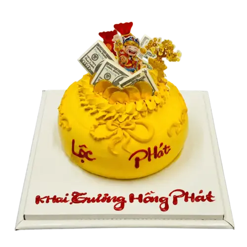Bánh kem HU18 – Mẫu tặng Khai Trương Tất Niên