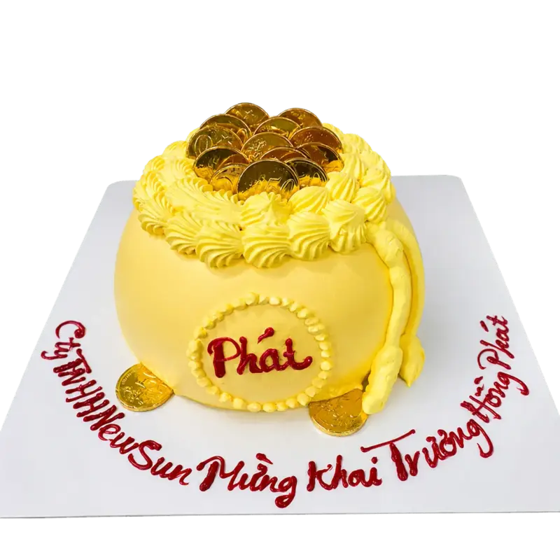 Bánh kem HU2 – Mẫu tặng Khai Trương Tất Niên